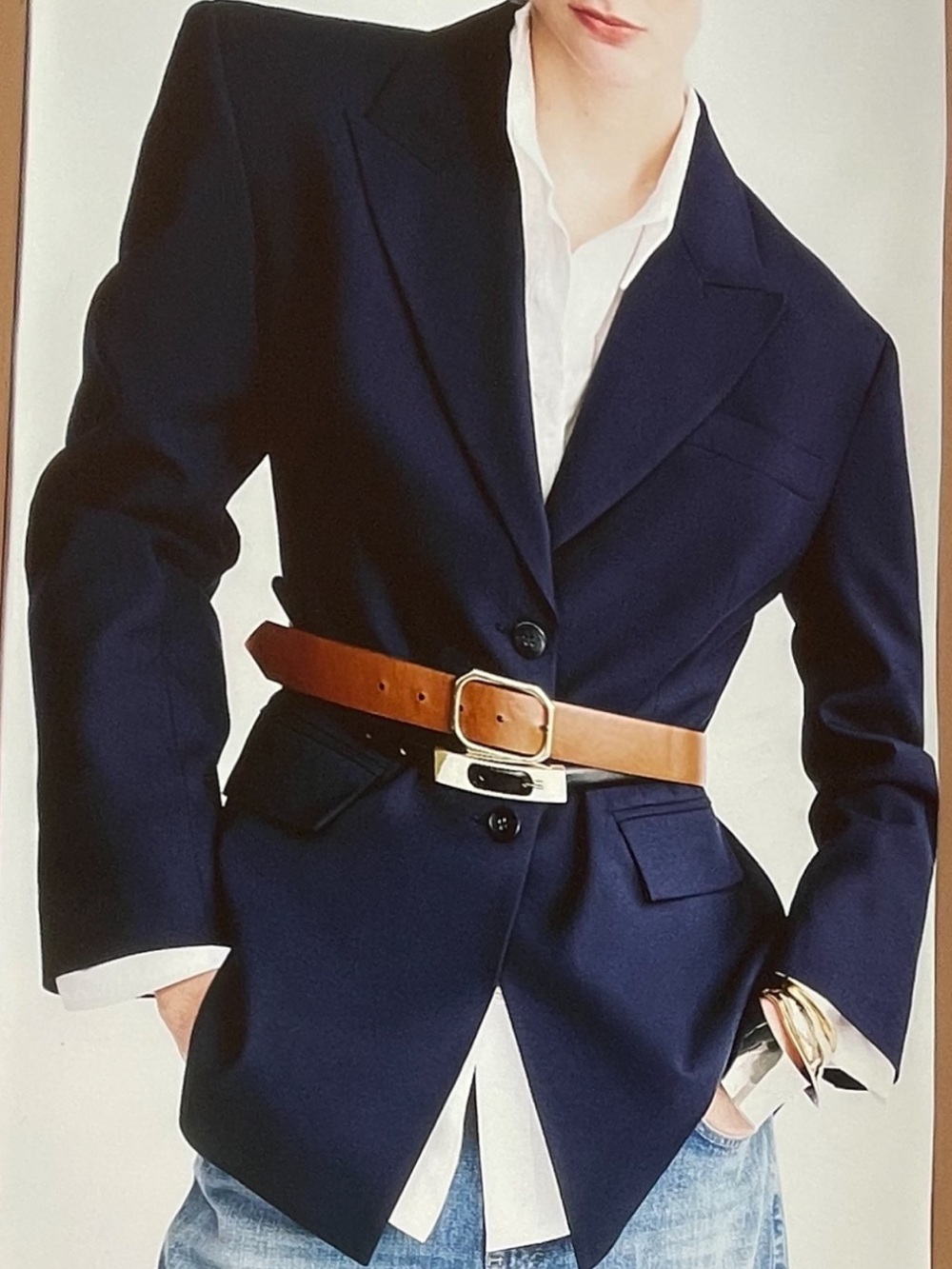 LCW WAIKIKI CREPE NAVY BLAZER. JACKET 2 button. AMAZING.NWT. Medium
